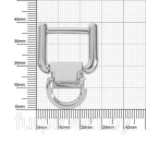 Ручкодержатель D 1938 19мм никель полир