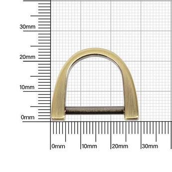 Полукольцо PD 124 19мм антик полир (8651)