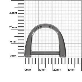 Полукольцо PD 124 19мм блек никель полир (8651)