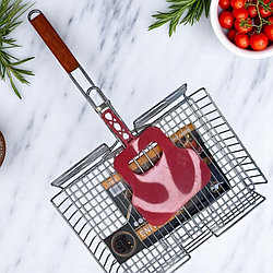 Решетка для гриля HX-4 с веером (махалкой) для обдува 43х33см.