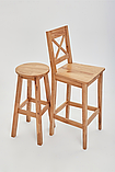 Табурет барный "Батистен" ШхВ (мм):354х750 Дуб Р-43 Белдревизделие, фото 4