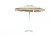 Зонт Митек  3,0 м с воланом (алюминевый каркас с подставкой, стойка 40мм, 8 спиц 20х10мм, тент OXF 240D)