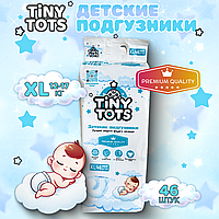 Детские подгузники TiNY TOTS XL (12-17 кг),  46 штук