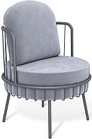 Интерьерное кресло Sheffilton SHT-AMS123 (стальной серый/графит муар)