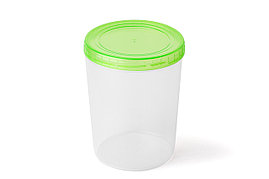 Банка с завинчивающейся крышкой 1,3л прозрачно-салатовый