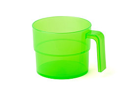 Кружка 350мл прозрачно-салатовый