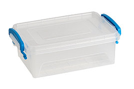 Контейнер прямоугольный 4,5л цвет ручки голубой