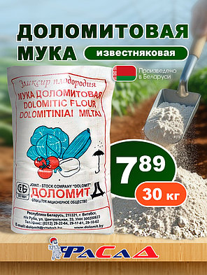 Доломитовая мука 30 кг. РБ (мука известняковая), фото 2