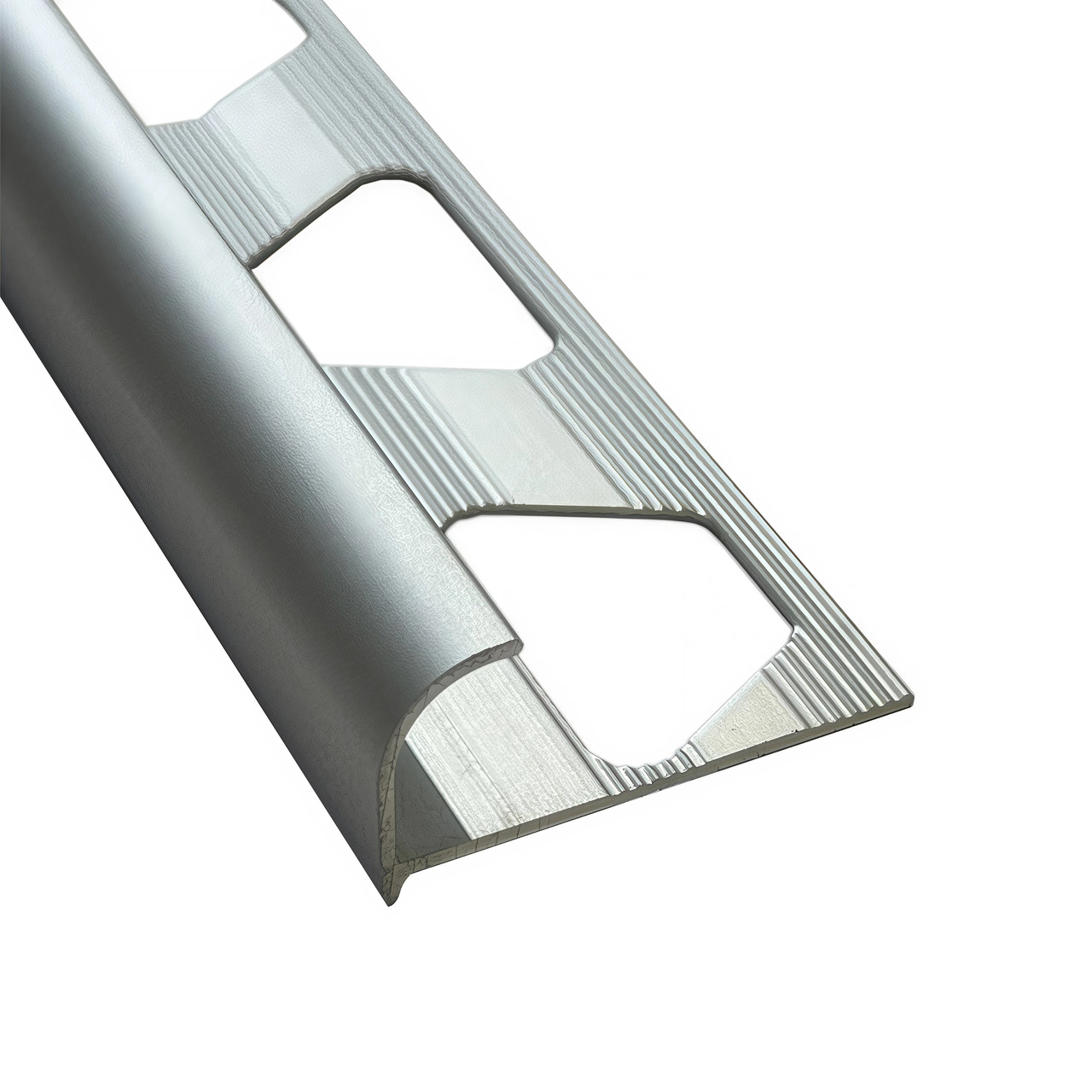 Полукруглый угол для плитки 10мм, анод. серебро 270 см