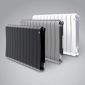 Радиатор биметаллический Royal Thermo Infinity 500 silver satin/noir sable (цветные)
