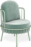 Интерьерное кресло Sheffilton SHT-AMS123 (нежная мята/мятный)