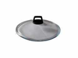 Крышка из боросиликат.стекла д.220мм с бакелит.руч.G 220