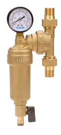 Фильтр самопромывной свободного вращения с манометром VIEIR 1/2 (JH147)