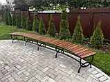 Скамейка полукруглая парковая №24, фото 7