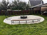 Скамейка полукруглая парковая №24, фото 9