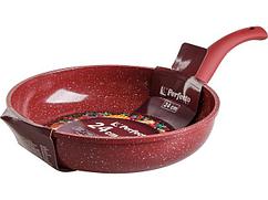Сковорода ф 24х5.5 см, алюм., антиприг. покр., серия Cook&Fun, бургундия, PERFECTO LINEA