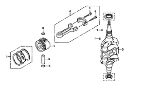 Шатун Honda BF15-20 ,13210-ZY1-013, фото 2