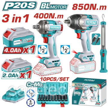 Набор аккумуляторного инструмента TOTAL TOSLI241195