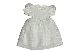 Крестильное платье для девочки "Цветочки" рост 86