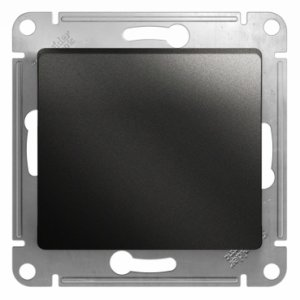 Выключатель 1-клавишный, антрацит, Glossa (GSL000711)