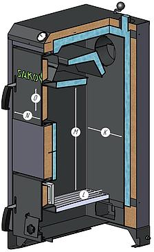 Твердотопливный котел Sakovich STANDART 12, фото 2