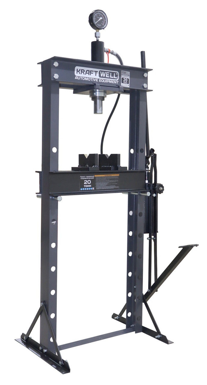 KraftWell KRWPR20FN Пресс 20 т. с ручным и ножным приводом, фото 1