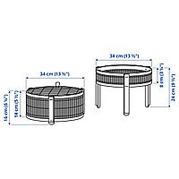 IKEA KANELMOTT корзина для овощей/фруктов, 2 шт., бамбук