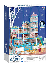 Домик для кукол 5 этажей с куклой и аксессуарами Snow Garden 374 предмета 556-62A
