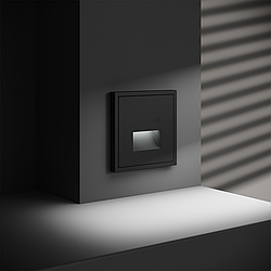 Встраиваемая LED подсветка с датчиком движения (черный матовый) Voltum S70 VLS070708