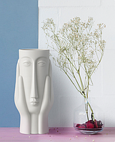 Гипсовая фигурка, статуэтка для декора и раскрашивания Лицо с руками, подставка, органайзер