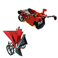 Картофелекопалка Беларус, Картофелесажалка с дозатором удобрений для мини-трактора Беларус 112, 132, 152
