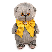Басик BABY с золотым бантом. Мягкая игрушка