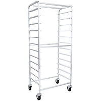 Тележка-шпилька для противней ПищТех ТШ-П12 нержав. (650х430х1560мм, 12 уровней 600х400мм)