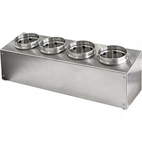 Подставка для столовых приборов ПищТех нерж., 4 емкости