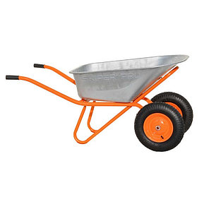 Тачка строительная SKIPER 2х130 expert PRO (до130л, до350кг, 2x4.00-8, ось20*80), фото 2