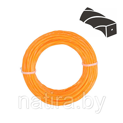 Леска триммерная SKIPER витой квадрат, 2.0 мм, длина 15 м (коробка 50 шт, цена за коробку), фото 2