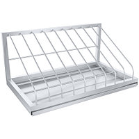 Полка для кухонных досок ПищТех ПКНД-9 нерж. (600х350х280 мм)