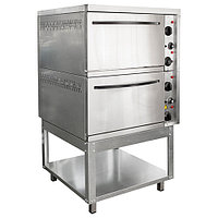 Шкаф жарочный электрический Пищтех 2-х секционный ШЭЖП-2, лицо нерж, 840х840(900)х1500(1520)мм