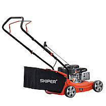 Газонокосилка бензиновая SKIPER GW401 (40 см, ручной, Loncin 3,5 лс, пласт дека, травосб.45 л, +НОЖ), фото 2