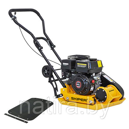 Виброплита SKIPER C90L-WM (LС200F, 6.5л.с., плита 54х42см., 15кН, 25м/мин, рез. коврик, колёса), фото 2