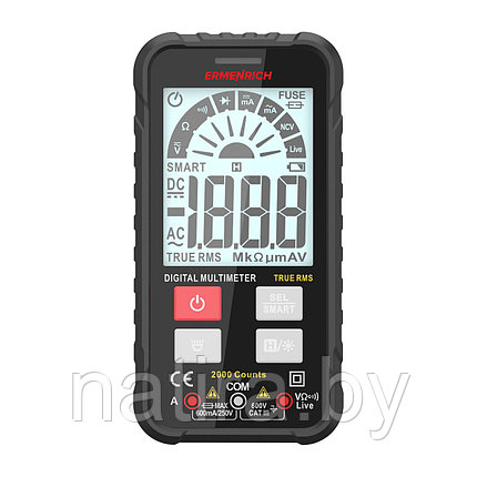 Цифровой мультиметр Ermenrich Zing TC16 (вольтметр, амперметр, омметр, Hold, NCV, Smart, Live), фото 2