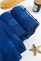 Полотенце махровое 70х140см Ярко-синий