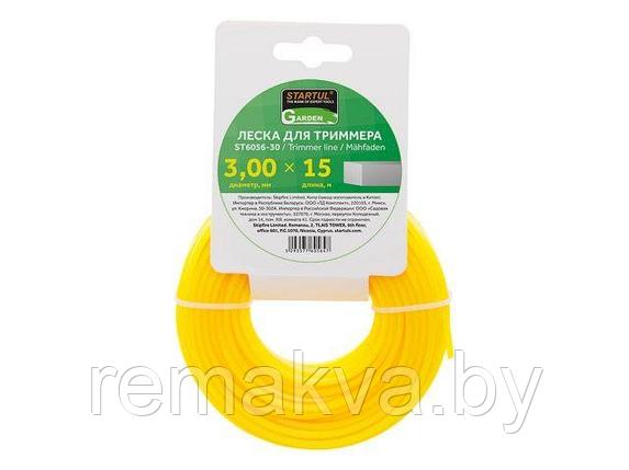 Леска ф 3.0 мм х 15 м квадратн. сеч. STARTUL GARDEN, фото 2