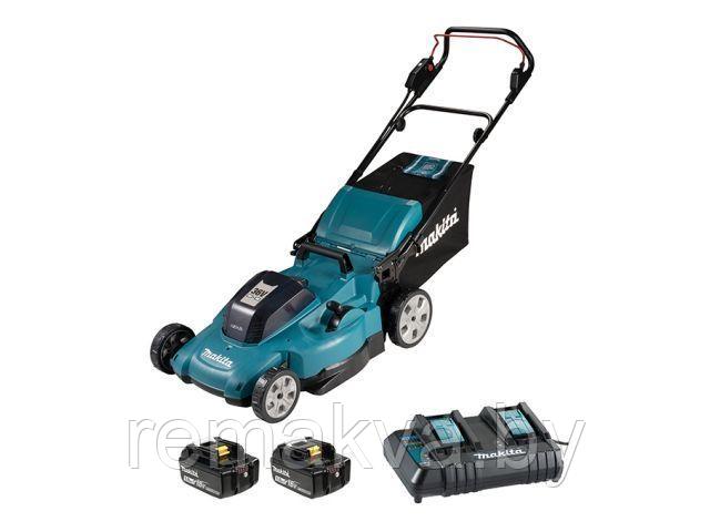 Газонокосилка аккумуляторная MAKITA LXT DLM538CT2