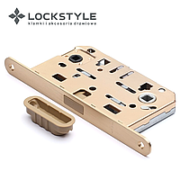 Механизм дверной врезной магнитный LOCKSTYLE М411B WC стандарт AGB комплект с ответной планкой ВВ