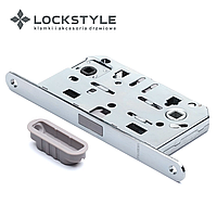 Механизм дверной врезной магнитный  LOCKSTYLE М411B WC стандарт AGB комплект с ответной планкой CR