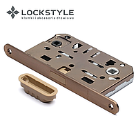 Механизм дверной врезной магнитный LOCKSTYLE М411B WC стандарт AGB комплект с ответной планкой AВM
