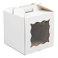 Коробка для торта 200х200х200мм ("чемодан") из гофрированного картона