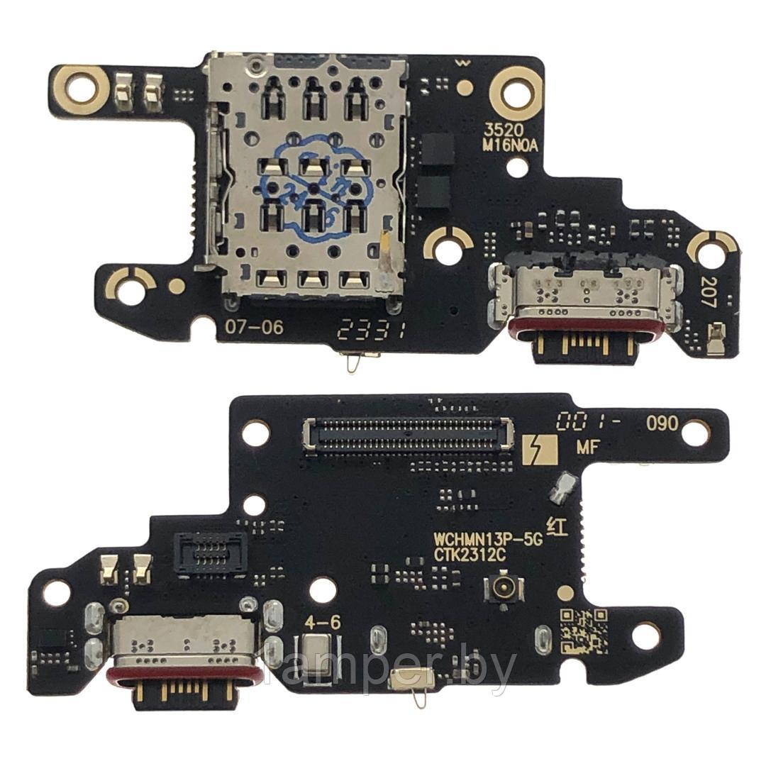 Плата нижняя Original с разъемом зарядного, микрофоном Xiaomi Redmi Note 13 Pro 5G