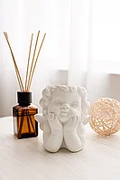 Гипсовая фигурка, статуэтка для декора и раскрашивания Ангел, подставка, органайзер